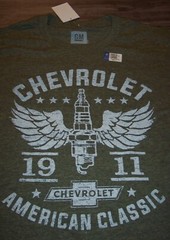 VINTAGE STYLE GM CHEVROLET Cars Trucks T-Shirt Mens SMALL NEW w/ Tag