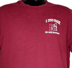 5 Dogs Creek Cowboy Action Shooters Vintage 2001 Tshirt SASS Size L