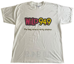 Vtg Wild 94.9 T Shirt XL Bay Area’s Party Station Radio Promo KYLD Double Sided