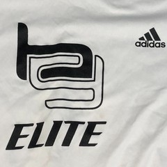 Adidas Elite T-Shirt Men’s 2XL White Gray Performance Clima Cool Short Sleeve