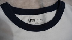 Uniqlo UT x Keith Haring Men’s L Ringer Graphic Tee White/Navy Crewneck