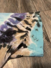 VINTAGE Liquid Blue Ocean Shirt XL Tie Dye All Over Print Nature Dolphin 1990