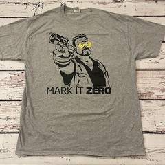 Vintage The Big Lebowski Walter Sobchak Mark It Zero Movie Promo Size XL Gray