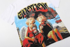 Mixed Emotio Graphic Tee Shirt white Short Sleeve S-M-L-XL