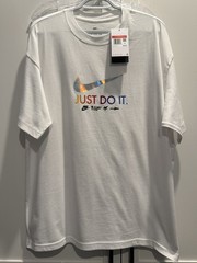 MENS NIKE Air Max 90 HOLOGRAM Swoosh Sounds Mix Tape Shirt Sz L