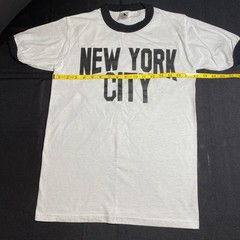 New York City Men’s Small Cotton Ringer T-shirt Retro John Lennon Style