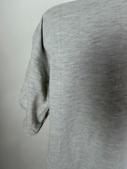 Vintage 90s Ribbed Henley Shirt Men XL Boxy Minimalist Casual Outdoors Midweight