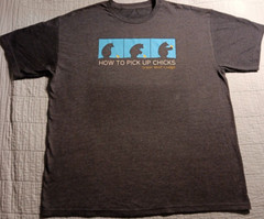 Men’s 2XL Blue Great Wolf Lodge How To Pick Up Chicks Funny Graphic T Shirt