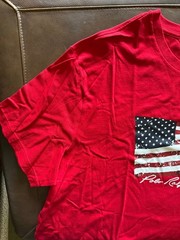 MEN’S POLO RALPH LAUREN RED S/S TEE SHIRT WITH US FLAG ON FRONT – XIZE 2XB – NWT