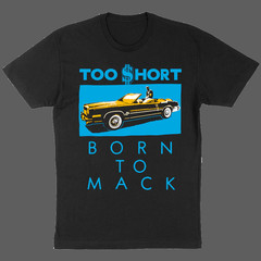 Too Short Born To Mack Blue Cotton Black All Size T Shirt BT784