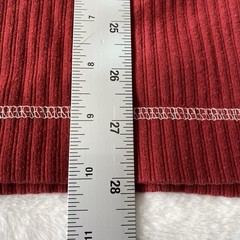 Red Head Thermal Henley Waffle Knit Long Sleeve Sz Deep Red