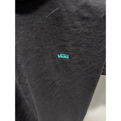 T Shirt Vans Black Short Sleeve Blue Logo Medium