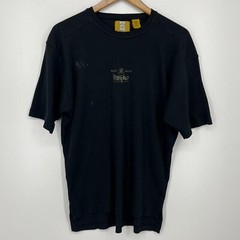 Mossimo Knit T-Shirt Men’s Size M Black Ribbed Crew Neck Vintage Logo Y2K