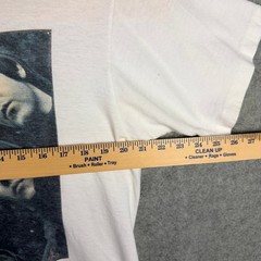VINTAGE 90s The Beatles White Rubber Soul T Shirt Mens Large Band Tee