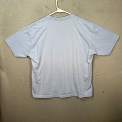 Richardson Light Blue Pocket T Shirt w/ Red Embroidered Logo & Crewneck Size 5