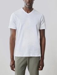 NWT Sz XL Robert Barakett Mens V Neck Tee Shirt Luxurious Soft Pima Cotton
