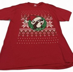 Buc-ees Red Christmas T-Shirt “Oh The Sweaters Outside Are Frightful” Size L