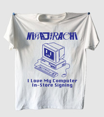 NinajirachI ALBUM I love my computer white T-shirt All sizes VDF053
