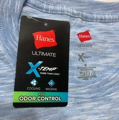 NWT Hanes X-Temp T-Shirt Men’s Medium Light Blue Triblend Soft Tee NEW” size M