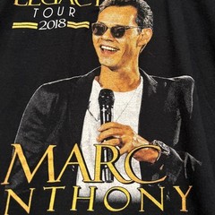 Marc Anthony Shirt Concert Band Tour Latin Hip Hop Jazz Unisex Sz XL Black 2018