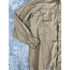 Habit Men’s L Performance Fishing Shirt Solar Factor Long Sleeve Tan Excellent