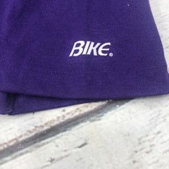 VTG BIKE Athletic Purple T-Shirt SZ L Single Stitch 2 button Shirt Sleeve