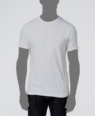 $74 Alfani Men White Black Crew-Neck Undershirt Tee Short Sleeve T-Shirt Size L