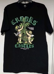 Crooks & Castles Cherub Angel Bud cannabis Lots Angeles T-Shirt Men L