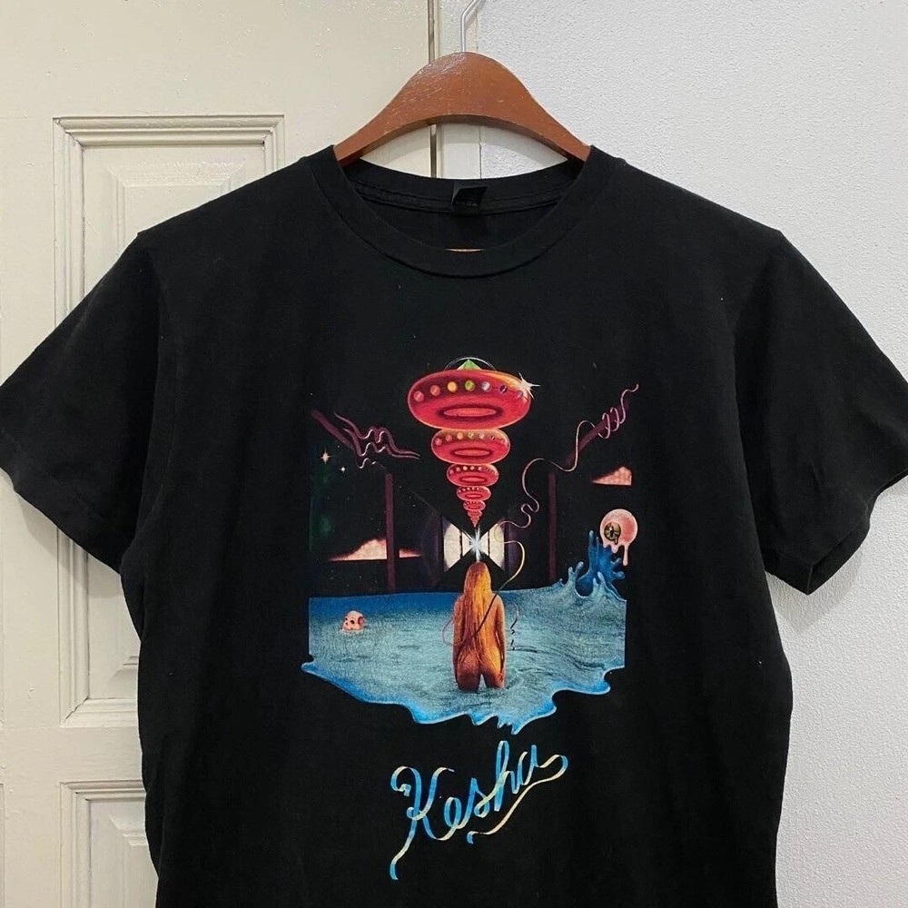 Kesha Rainbow Tour 2018 Black Cotton All size S-5XL Gift For Fans T-shirt KK1701