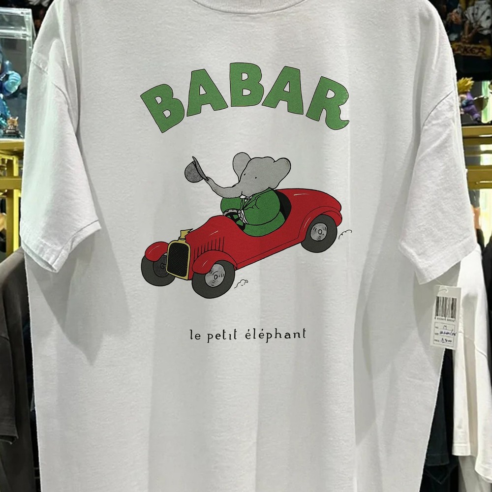 Babar The Elephant Promo T-Shirt White XL