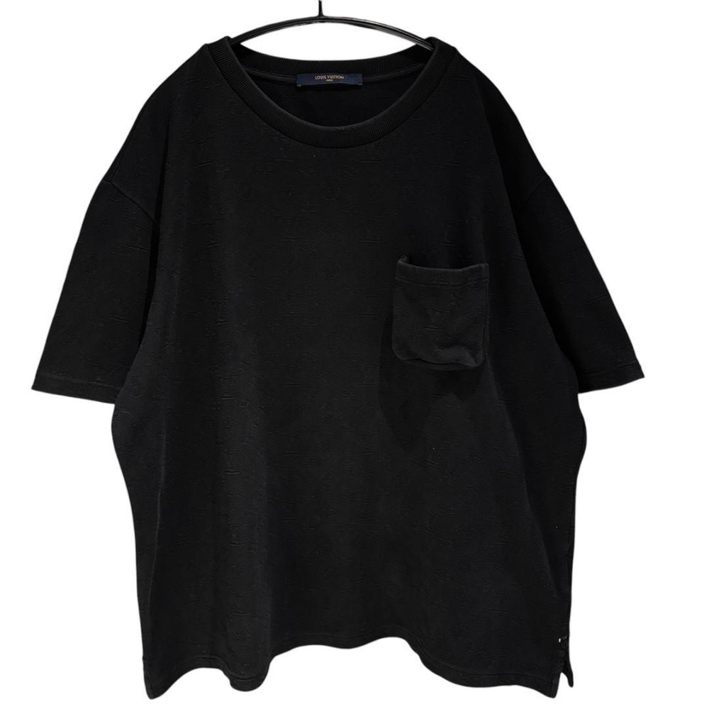 Louis Vuitton Monogram Jacquard 3D Pocket T-Shirt Black XXL