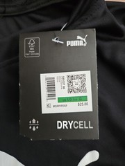 PUMA Logo Men’s Dry Cell Short-Sleeve T-Shirt Black Size Large NEW