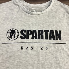 Spartan Shirt Mens Medium Grey Short Sleeve Crew Neck