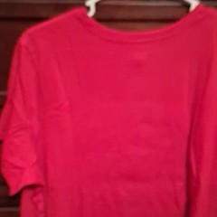 Old Navy Womens 2x Red USA Flag Graphic T-Shirt Crew Neck Short Sleeve Cotton