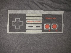 Nintendo Shirt Mens Large Gray Gaming Gamer Short Sleeve