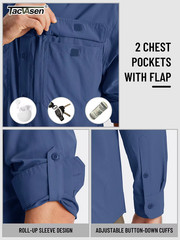 I Men’s Button Down Shirt, Long Sleeve, Quick Dry