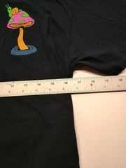 Men’s ALab Black Mushroom Tshirt Trip On This Shirt Cotton