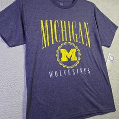 University of Michigan Shirt Men Medium YELLOW Wolverines U of M NCAA Sports NWT