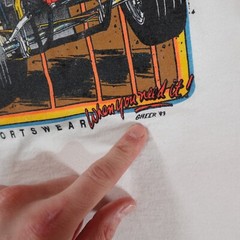 Vintage Sprint Car Shirt Mens XL Dirt Track Racing Rob Hilbert Single Stitch Tee