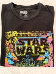 Men’s Star Wars Darth Vader Black Graphic Shirt, Size Large