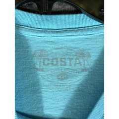 Costa Del Mar Mens Graphic T-Shirt Light Blue Large Since 1983 Short Sleeve Tee