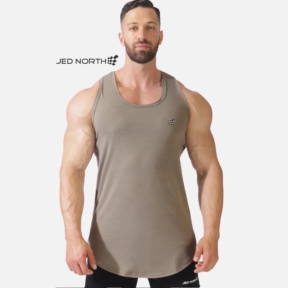 Jed North Tank Top Small Gently worn 95% cotton/5% spandex Open seam neckline