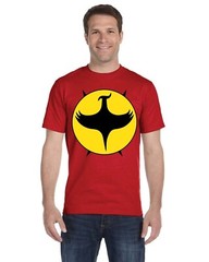 Zagor Shirt (Red T-Shirt With Yellow And Black Zagor Emblem, Size Large)