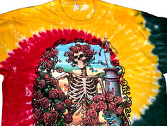 Grateful Dead Bertha Multi-Color Tie Dye T-Shirt Size Large Brand New