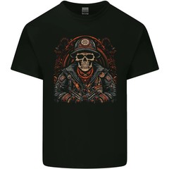 Biker Skull Motorcycle Graphic T-Shirt HOT ITEM