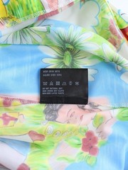 Prada Ss’19 Flashback Print Turtleneck Jersey Top LongSleeve, Size XL