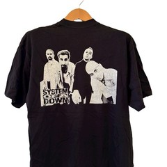 System Of a Down Genocide Band Vintage Tour Shirt Size XL Reprint