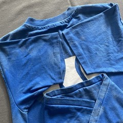 Vtg 1980s Integrated Service Solutions T Shirt Mens L Blue Bleach Dye Hanes 80s
