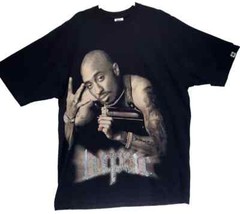 Vintage Tupac 2Pac All Eyez On Me Rap Tee Shirt Mens 3X Tall Y2K Rhinestone