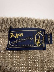 Other Brands Knit Sweater (Thick), Medium, Wool, BEG, Solid Color, Made in Engla